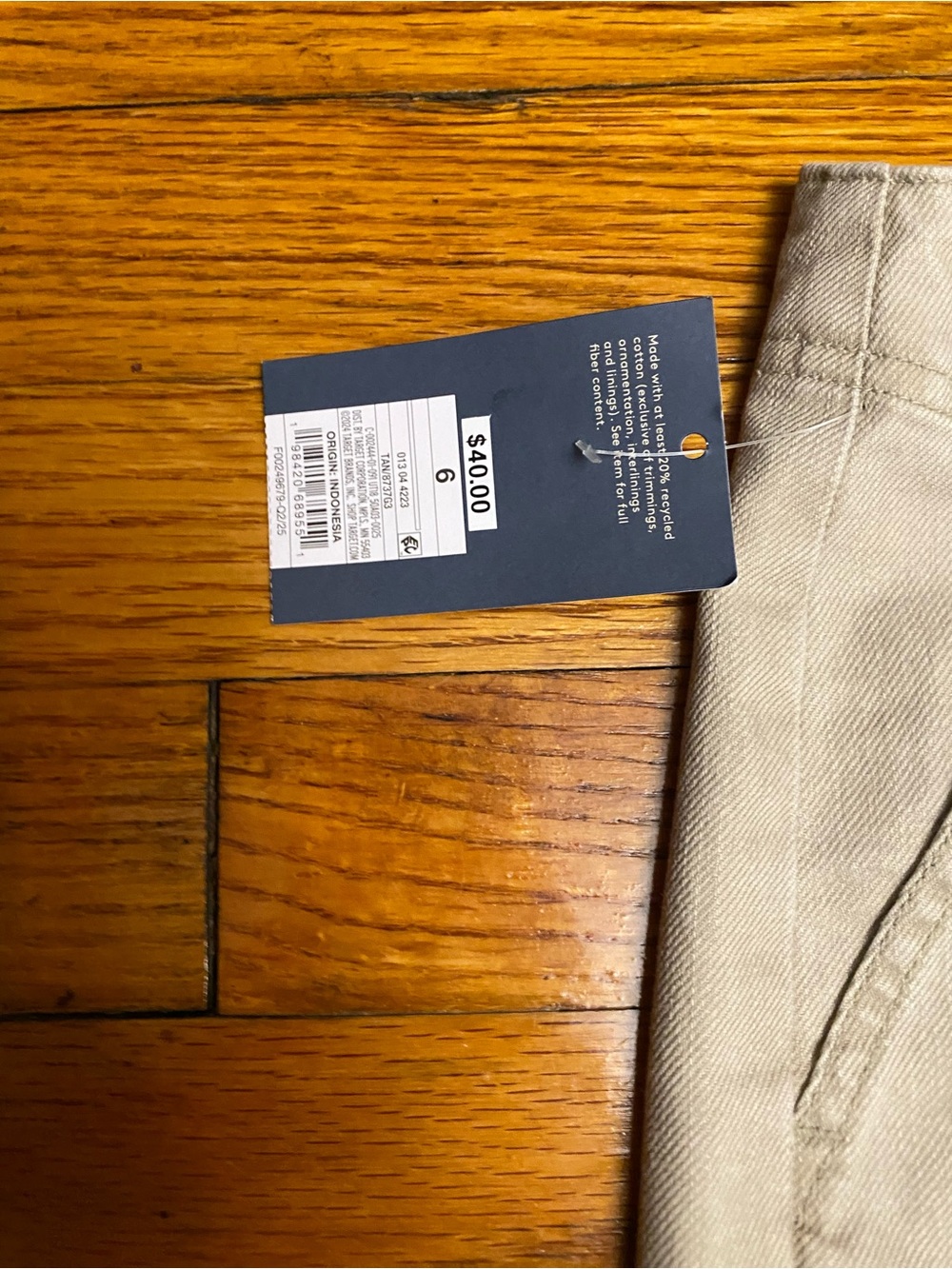 New! Universal Straight-Leg Chinos in Light Khaki Size 6 Women’s - Picture 5 of 8